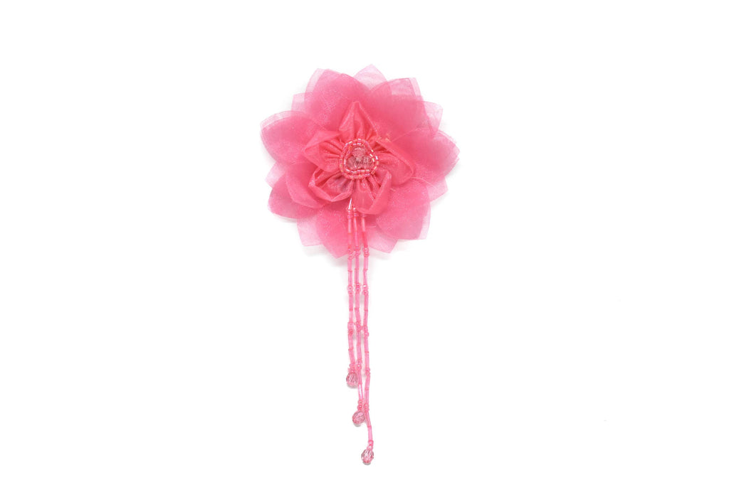 Assorted Organza Flower Piece with Beaded Fringe | Flower | Fringe - Beautiful flower