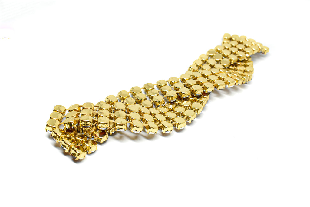 Chic 3-line Braided Rhinestone Connector/Closure-Target Trim