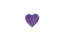 Purple Snakeskin Heart Iron on Patch Applique