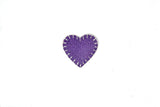 Purple Snakeskin Heart Iron on Patch Applique - Target Trim