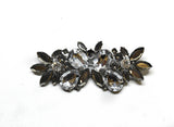 Gunmetal Rhinestone Flower Brooch - Target Trim