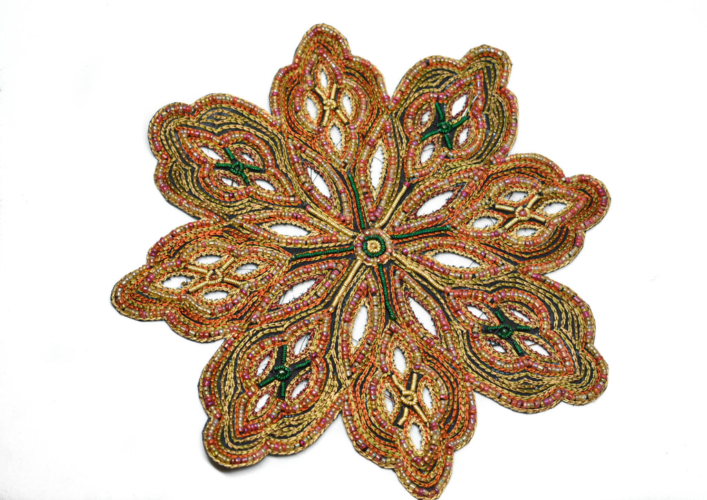 Bugle Beaded Patch Applique 8" | Bugle Patch | Bugle Applique - Target Trim