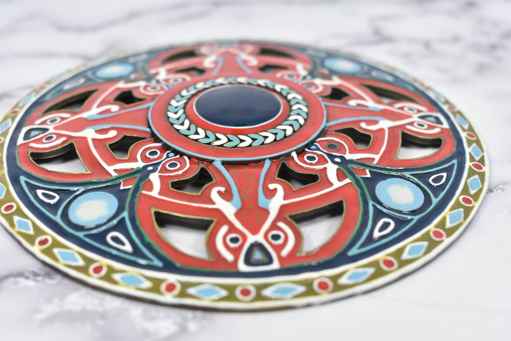 Unique Colorful Designed Buckle 5 3/8" - 1 Piece