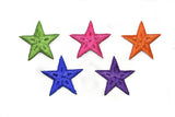 Embroidered Star Applique- Iron-on Star Patch - 2.50"  - 1 Piece