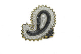 Beaded Rhinestone Paisley Iron-on Patch 4.50" x 3.50" | Paisley Patch | Iron on Paisley Patch | Iron on Paisley Applique | Patch | Applique - Target Trim