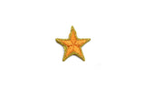 Yellow and Gold Embroidered Star Applique-Iron-on Star Patch 1.75"- 1 Piece