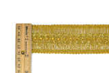Metallic Gold or Metallic Silver Sequins Trim (1.75")- 1 Yard