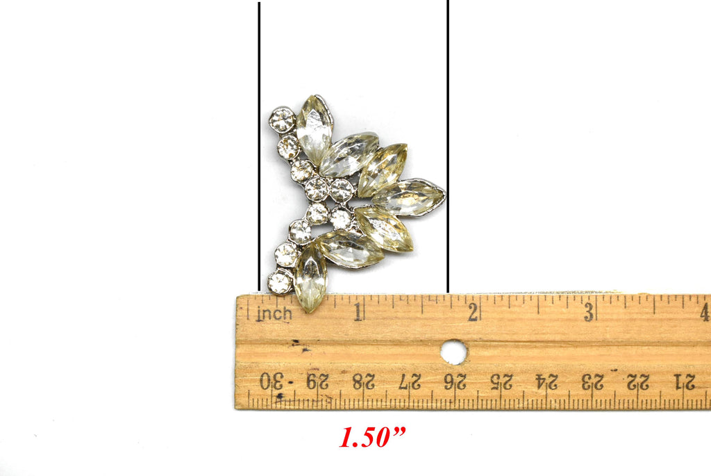 Floral Shape Rhinestone Brooch - Target Trim