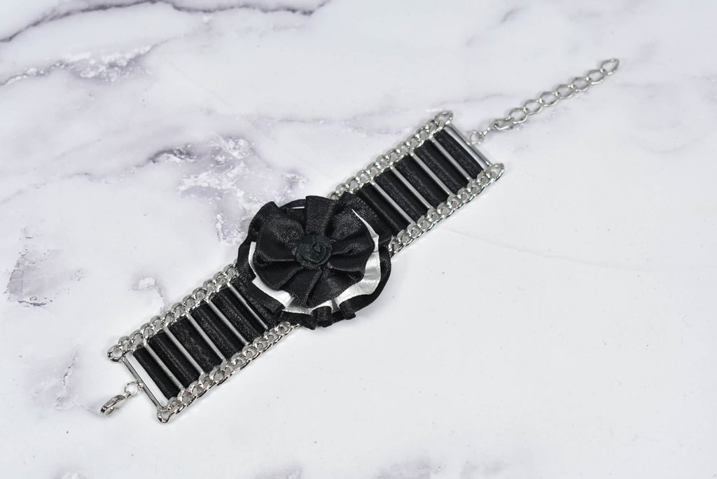 Ocean Shell Necklace and Flower Bracelet Set