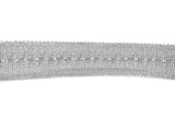 Metallic Gold or Metallic Silver Sequins Trim (1.75")- 1 Yard
