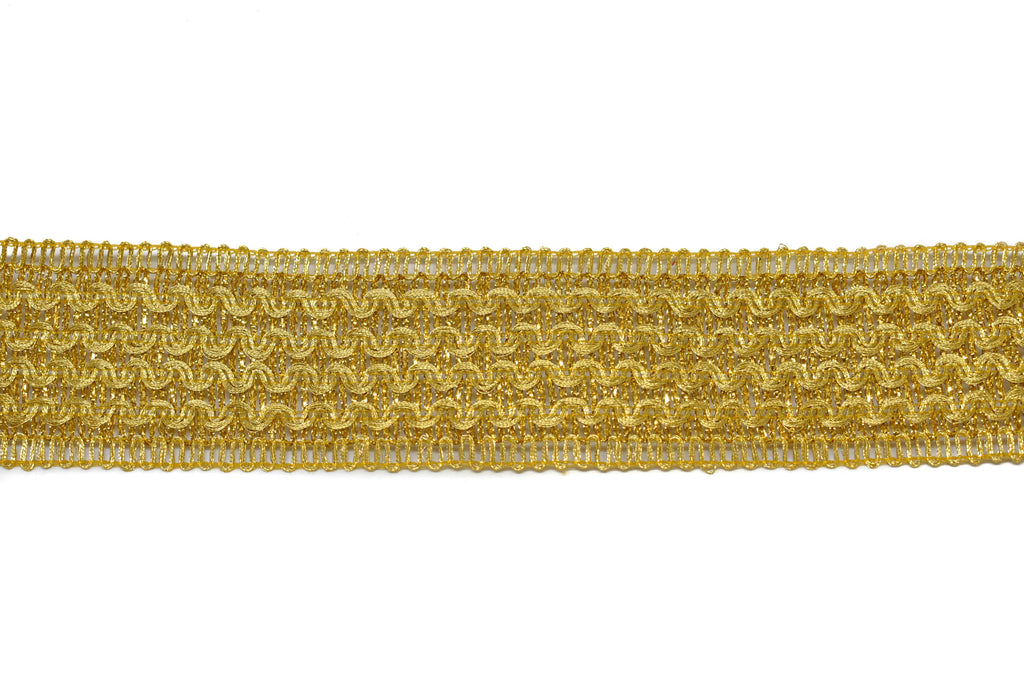 Rippled Wavy Metallic Trim 1.75" - 1 Yard