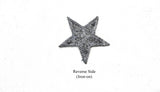 Blue and Gold Embroidered Star Applique- Iron-on Star Patch-  2" - 1 Piece