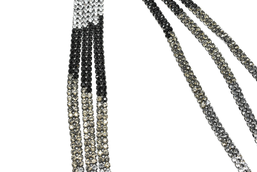 Tri-Color Rhinestone Applique 19.50" | Patch Applique - Target Trim