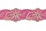 Floral Sequins Jacquard Ribbon