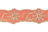 Floral Sequins Jacquard Ribbon