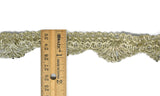 Woven Scalloped Metallic Trim 1" - 1 Yard