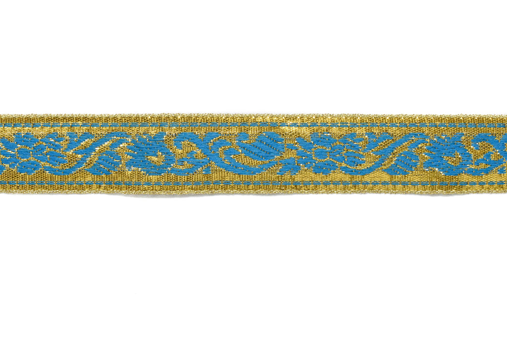 Metallic Jacquard Ribbon (8 Colors!) 0.90" - 1 Yard