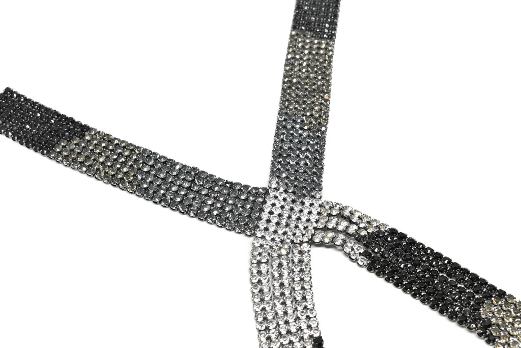 Tri-Color Rhinestone Applique 19.50" | Patch Applique - Target Trim