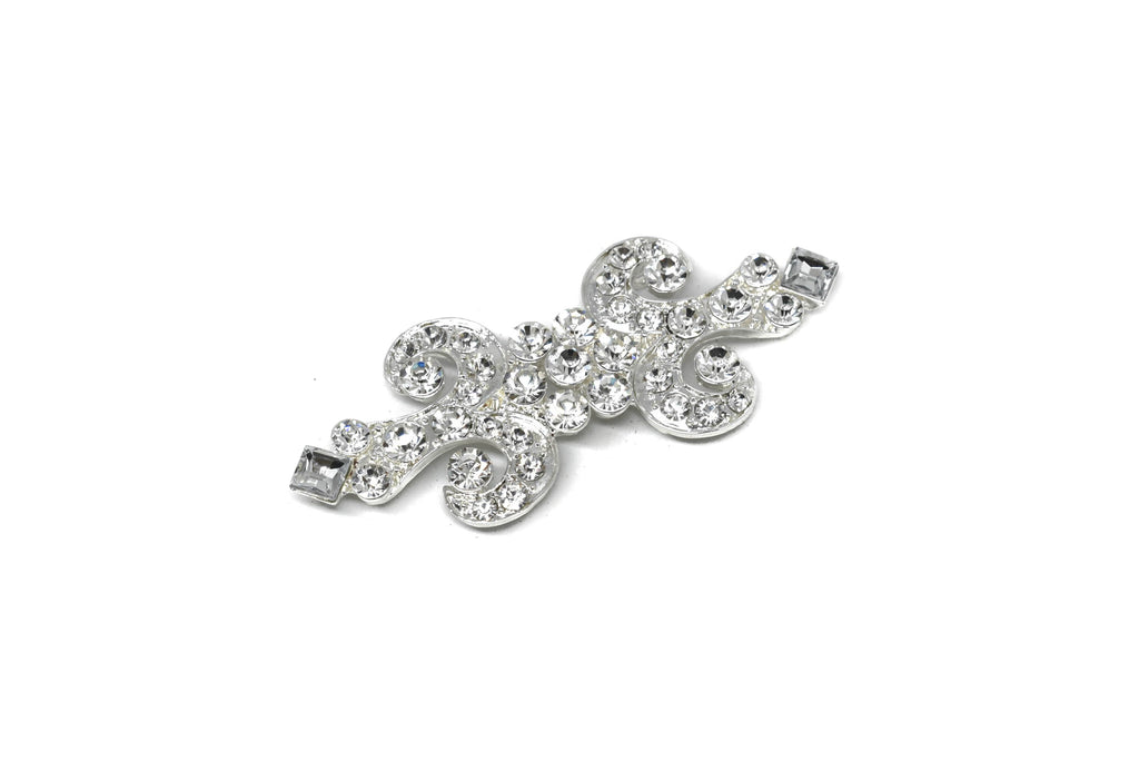 Stylish Rhinestone Connector- Rhinestone Clasp Target Trim