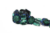 Sequins Beaded Green Flower Applique - Target Trim