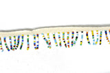 Multi-Color Beaded Fringe Trim (2 Colors) 1" - 1 Yard