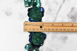 Sequins Beaded Green Flower Applique - Target Trim