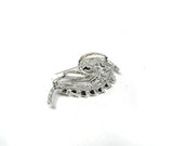 Rhinestone Pin Brooch with Pearl