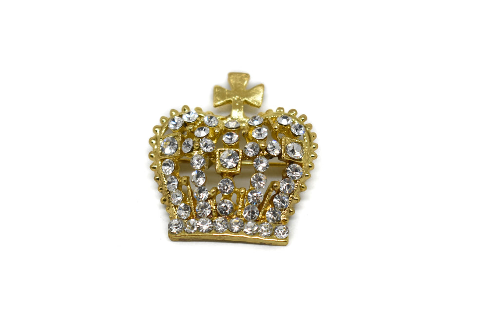 Crown Rhinestone Brooch - Target Trim
