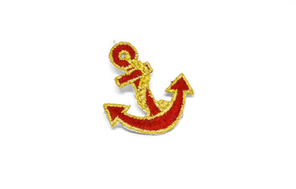2" x 1.2"Anchor with Rope Embroidered Iron-On Patch