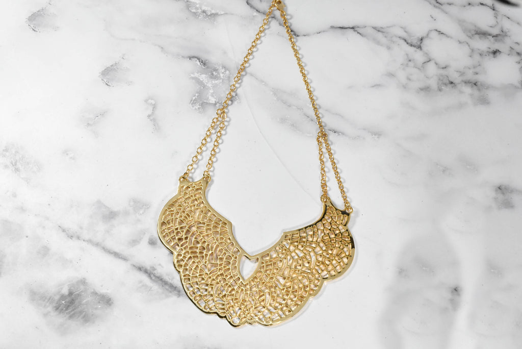 Butterfly Design Gold Necklace