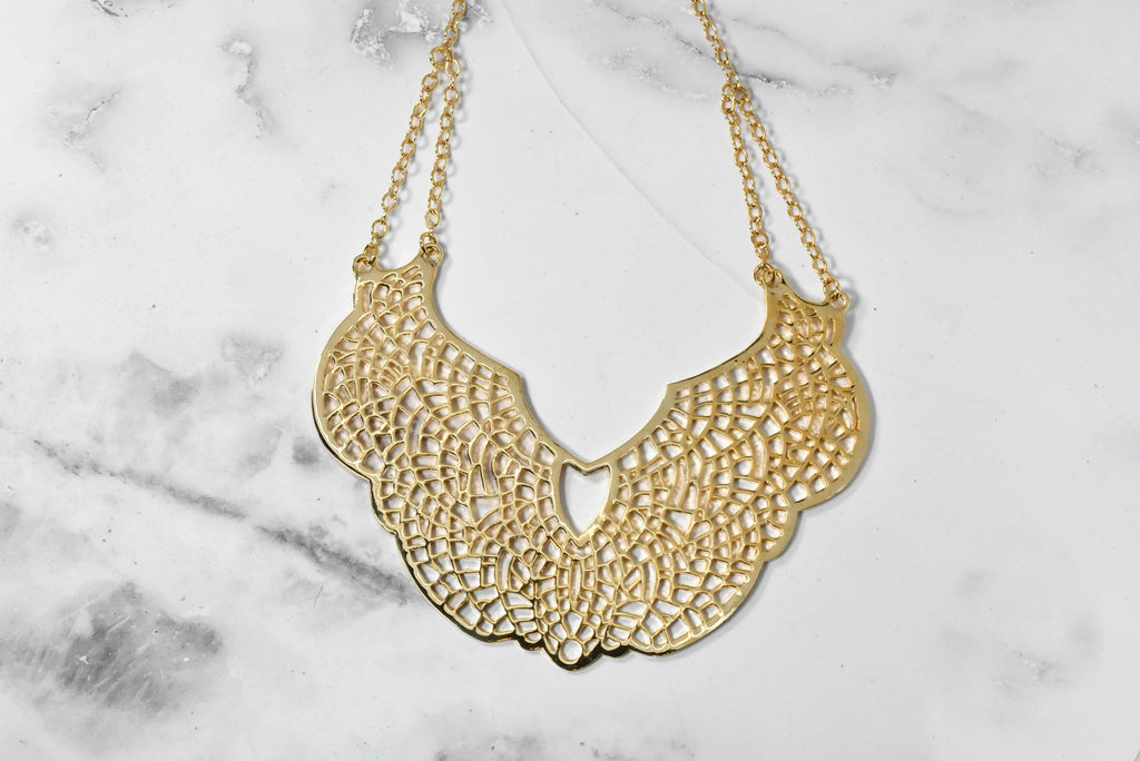 Butterfly Design Gold Necklace