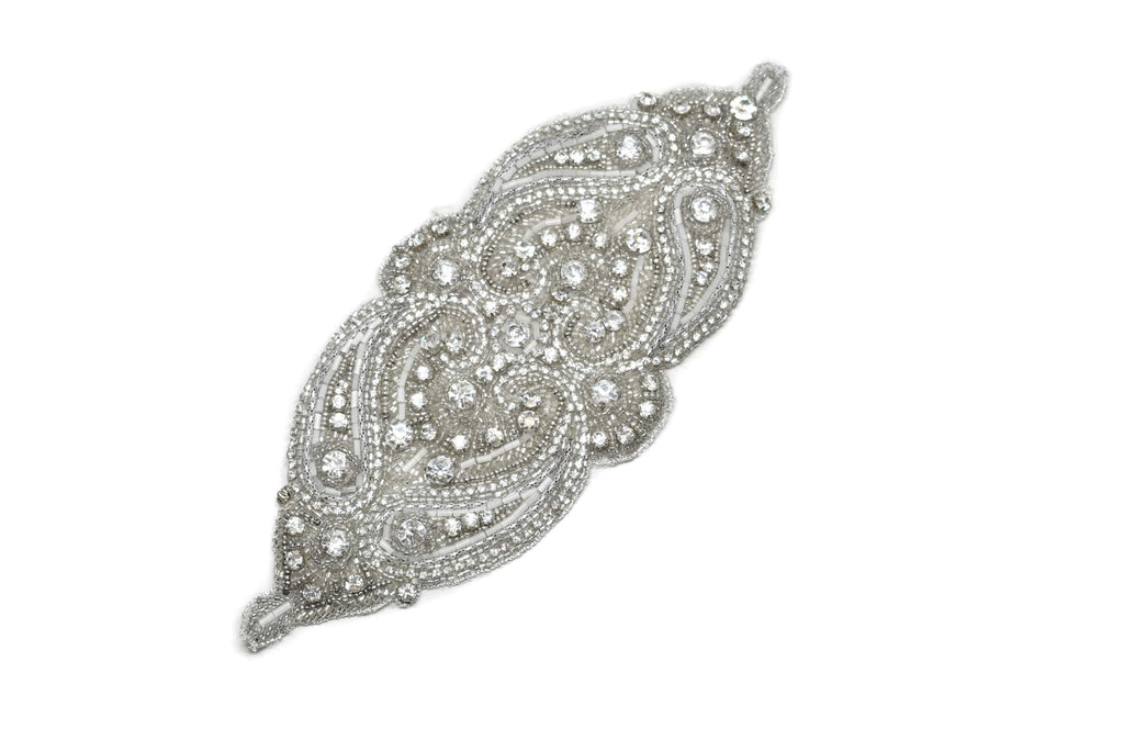 Beaded Rhinestone Appliques | Beautiful Beaded Rhinestone Applique | Sparkling Rhinestone Applique - Target Trim