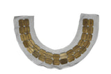 Beaded, Mesh Neck Piece Applique | Beaded Neck Patch Applique | Target Trim