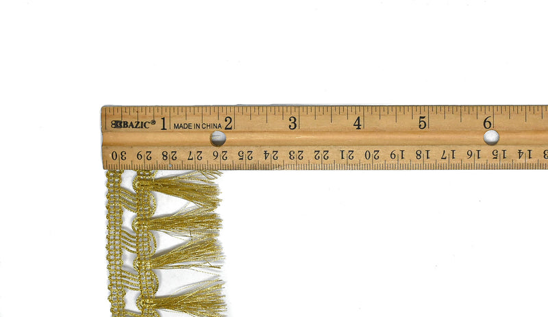 Metallic Gold Fringe Trim 1.75" - 1 Yard