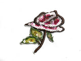 Embroidered and Sequins Flower Patch 2.50" x 3.10" | Embroidered Flower Patch Applique - Target Trim