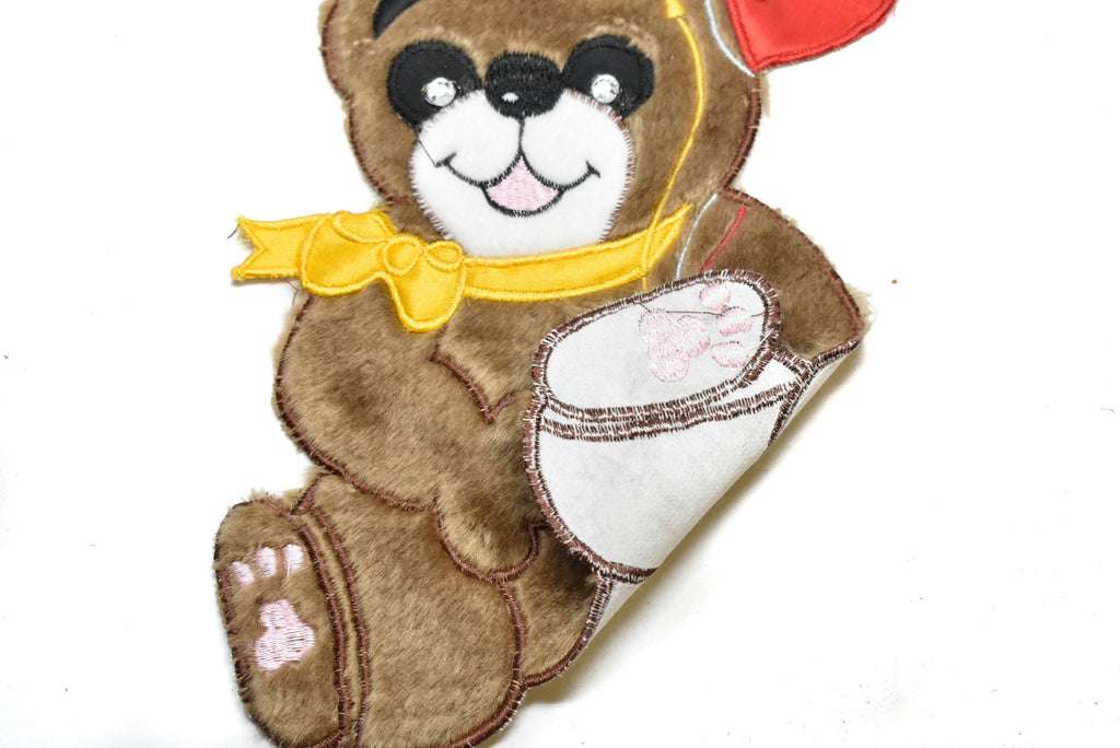 Smiling Bear Applique Patch 9" x 7" | Bear Patch Applique - Target trim