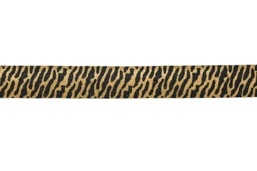 Assorted Tiger Print Elastic 0.63" | Tiger Printed Elastic Trim | Elastic Trim | Trim