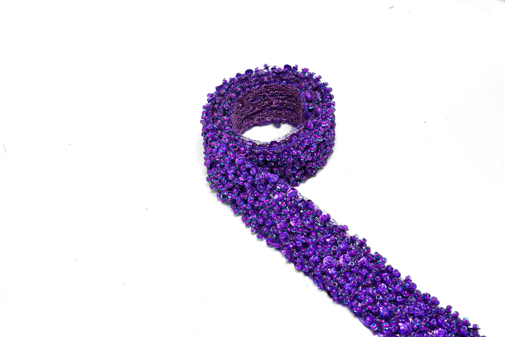Beaded and Sequin Trim 1" - 1 Yard | Target Trim