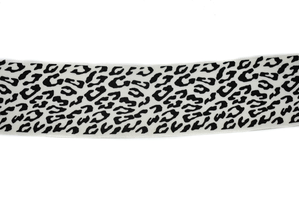 Leopard Print Fold-Over Elastic 1.63" - 1 Yard