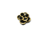 Fancy Swarovski Crystal Flower Buttons - Target Trim