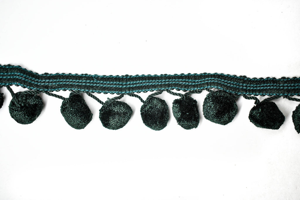 Puffy Dangling Pom-Pom Trim 2" - 1 Yard