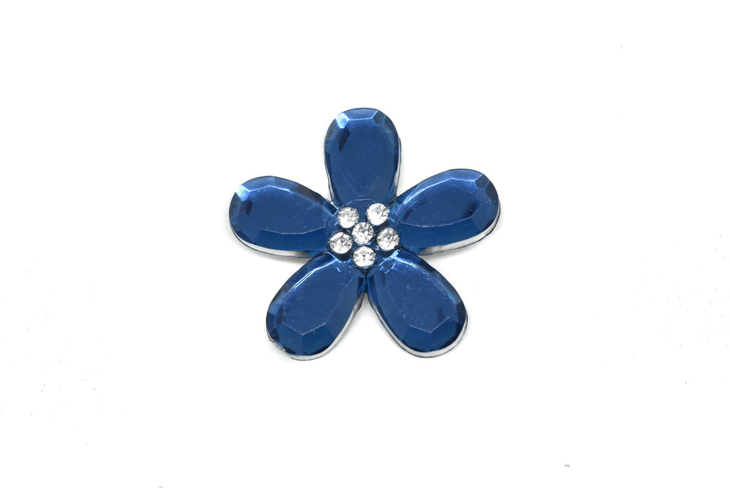 Assorted Flower Rhinestone Brooch 1.50" | Flower Rhinestone Brooch | Flower Brooch