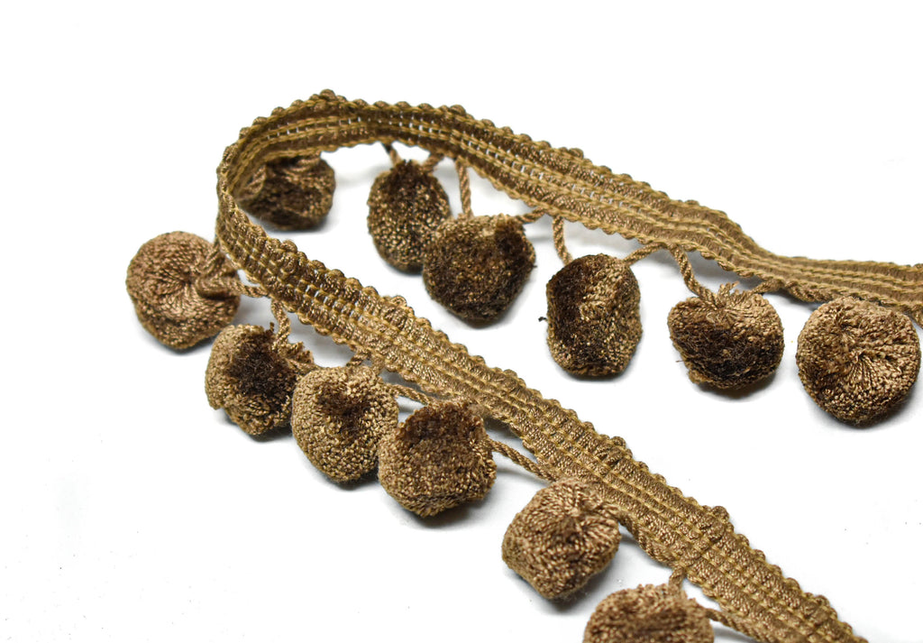 Puffy Dangling Pom-Pom Trim 2" - 1 Yard