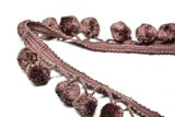 Puffy Dangling Pom-Pom Trim 2" - 1 Yard
