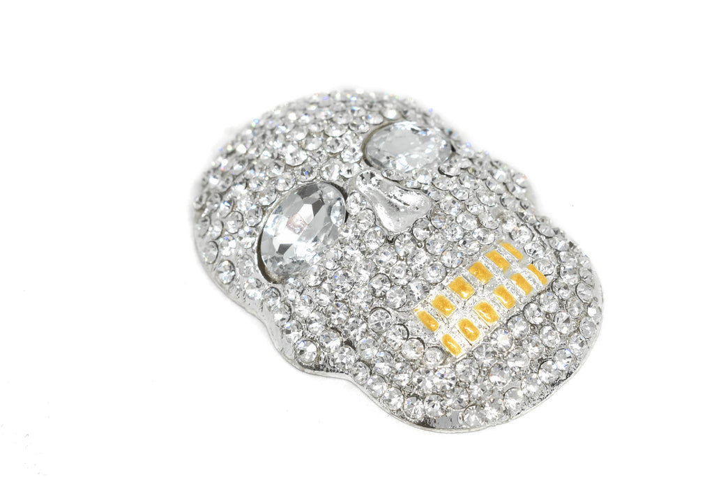 Rhinestone Skull Brooch Target trim