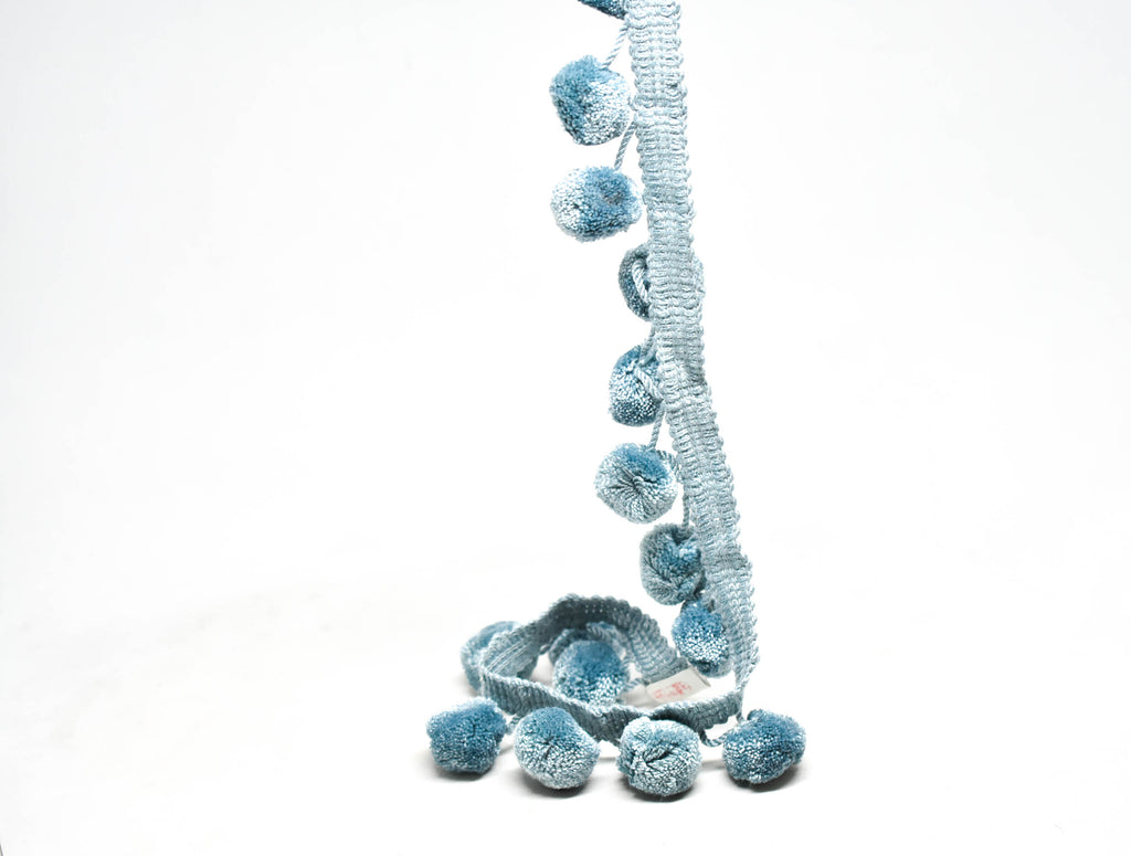 Puffy Dangling Pom-Pom Trim 2" - 1 Yard