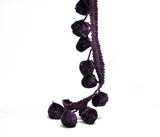 Puffy Dangling Pom-Pom Trim 2" - 1 Yard
