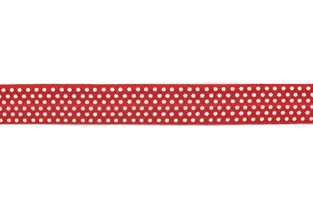 Assorted Small Polka Dot Elastic 0.63" | Polka Dots  Elastic Trim | Trim