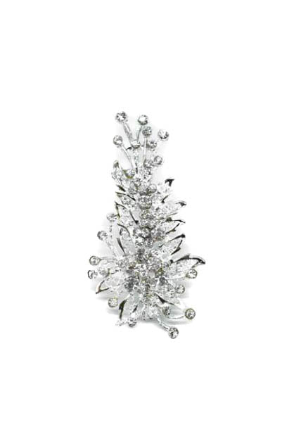 Floral Bouquet Design Crystal Rhinestone Brooch with Pin - Target Trim