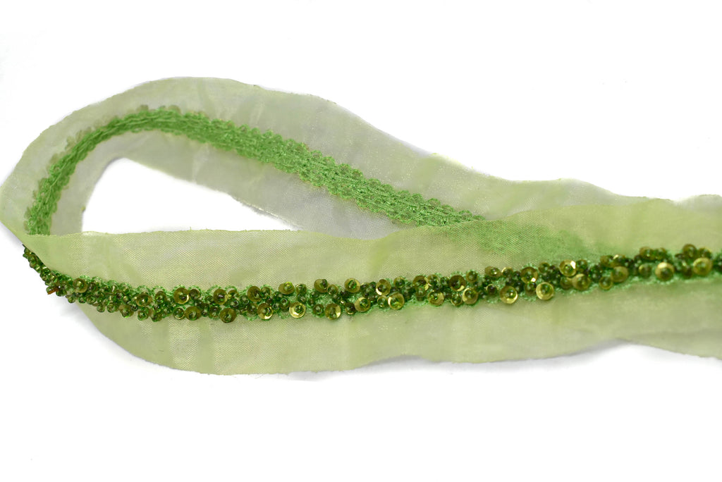 Sequins and Beaded Organza Trim - Target Trim